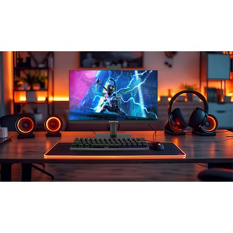 مانیتور گیمینگ 27 اینچ مسترتک مدل PA279QTC، رزولوشن QHD، پنل IPS، نرخ بروزرسانی 180 هرتز، با نسبت تصویر 16:9، دارای اسپیکر داخلی، دارای پورت HDMI و DisplayPort و USB و خروجی هدفون - Image 8